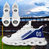 Custom White Blue Jersey MaxSoul Shoes and Hat Combo Offer Personalized ZH-D0b009b-a