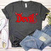 I Put the D in Devil Shirts For Couples Funny Matching Him & Her Halloween T-Shirts by Adorb Custom Tees