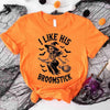 I Like Her Pumpkins & His Broomstick Shirts | Funny Matching Halloween Couple T-Shirts by Adorb Custom Tees