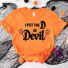 I Put the D in Devil Shirts For Couples Funny Matching Him & Her Halloween T-Shirts by Adorb Custom Tees