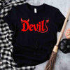 I Put the D in Devil Shirts For Couples Funny Matching Him & Her Halloween T-Shirts by Adorb Custom Tees