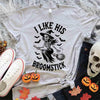 I Like Her Pumpkins & His Broomstick Shirts | Funny Matching Halloween Couple T-Shirts by Adorb Custom Tees