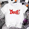 I Put the D in Devil Shirts For Couples Funny Matching Him & Her Halloween T-Shirts by Adorb Custom Tees