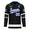 Custom Black Grey Personalized Hockey Jersey HCKJ01-D0a70ba