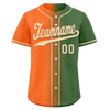 Custom Orange Green Gradient Fashion Personalized Authentic Baseball Jersey BSBJ01-D0a708d