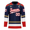 Custom Blue Red Personalized Hockey Jersey HCKJ01-D0a70af