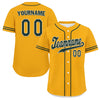 Custom Yellow Classic Style Green Personalized Authentic Baseball Jersey UN002-bd0b00d8-c