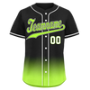 Custom Black Green Fade Fashion Personalized Authentic Baseball Jersey BSBJ01-D0a70e7