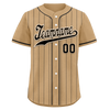 Custom Yellow Stripe Fashion Personalized Authentic Baseball Jersey BSBJ01-D017256