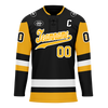 Custom Black Yellow Personalized Hockey Jersey HCKJ01-D0a7009