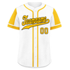 Custom White Gold Raglan Sleeves Personalized Authentic Baseball Jersey BSBJ01-D017165