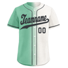 Custom Green White Gradient Fashion Personalized Authentic Baseball Jersey BSBJ01-D0a708a