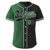 Custom Green Black Gradient Fashion Personalized Authentic Baseball Jersey BSBJ01-D0a707c