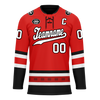 Custom Red Black Personalized Hockey Jersey HCKJ01-D0a700a