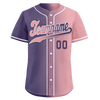 Custom Purple Pink Gradient Fashion Personalized Authentic Baseball Jersey BSBJ01-D0a7a0e