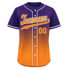 Custom Purple Orange Fade Fashion Personalized Authentic Baseball Jersey BSBJ01-D0a70de