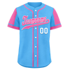 Custom Yellow Pink Raglan Sleeves Personalized Authentic Baseball Jersey BSBJ01-D017200