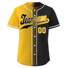 Custom Yellow Black Gradient Fashion Personalized Authentic Baseball Jersey BSBJ01-D0a7a00