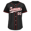 Custom Black Stripe Fashion Personalized Authentic Baseball Jersey BSBJ01-D017243