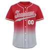 Custom Red Grey Fade Fashion Personalized Authentic Baseball Jersey BSBJ01-D0a70bb