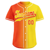 Custom Orange Yellow Gradient Fashion Personalized Authentic Baseball Jersey BSBJ01-D0a707e