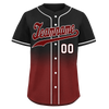 Custom Black Red Fade Fashion Personalized Authentic Baseball Jersey BSBJ01-D0a70f0