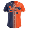 Custom Blue Orange Gradient Fashion Personalized Authentic Baseball Jersey BSBJ01-D0a7089