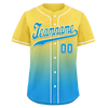 Custom Yellow Blue Fade Fashion Personalized Authentic Baseball Jersey BSBJ01-D0a70fc