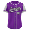 Custom Purple Gray Raglan Sleeves Personalized Authentic Baseball Jersey BSBJ01-D017173