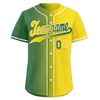 Custom Green Yellow Gradient Fashion Personalized Authentic Baseball Jersey BSBJ01-D0a707d