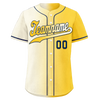 Custom White Yellow Gradient Fashion Personalized Authentic Baseball Jersey BSBJ01-D0a709f