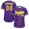 Custom Purple Classic Style Yellow Personalized Authentic Baseball Jersey UN002-bd0b00d8-bb