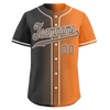 Custom Grey Orange Gradient Fashion Personalized Authentic Baseball Jersey BSBJ01-D0a7097