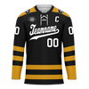 Custom Black Yellow Personalized Hockey Jersey HCKJ01-D0a70ee