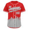 Custom Red Gray City Edition Personalized Authentic Baseball Jersey BSBJ01-D017122