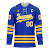 Custom Blue Yellow Personalized Hockey Jersey HCKJ01-D0a70aa