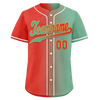 Custom Red Green Gradient Fashion Personalized Authentic Baseball Jersey BSBJ01-D0a7a09