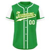 Custom Green White Raglan Sleeves Personalized Authentic Baseball Jersey BSBJ01-D017192