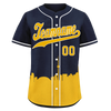 Custom Blue Yellow City Edition Personalized Authentic Baseball Jersey BSBJ01-D017135