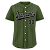 Custom Green Stripe Fashion Personalized Authentic Baseball Jersey BSBJ01-D017257