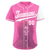 Custom Pink White Skull Fashion Personalized Authentic Baseball Jersey BSBJ01-D017151