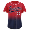 Custom Red Blue Fade Fashion Personalized Authentic Baseball Jersey BSBJ01-D0a70bc