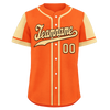 Custom Orange Yellow Raglan Sleeves Personalized Authentic Baseball Jersey BSBJ01-D017194