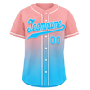 Custom Pink Blue Fade Fashion Personalized Authentic Baseball Jersey BSBJ01-D0a70f8