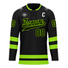 Custom Black Green Personalized Hockey Jersey HCKJ01-D0a70b8