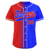 Custom Red Blue Gradient Fashion Personalized Authentic Baseball Jersey BSBJ01-D0a707b