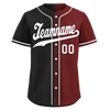 Custom Black Red Gradient Fashion Personalized Authentic Baseball Jersey BSBJ01-D0a7aae