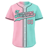 Custom Pink Cyan Gradient Fashion Personalized Authentic Baseball Jersey BSBJ01-D0a708b