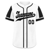 Custom White Black Raglan Sleeves Personalized Authentic Baseball Jersey BSBJ01-D017161