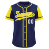 Custom Blue Yellow Raglan Sleeves Personalized Authentic Baseball Jersey BSBJ01-D017182